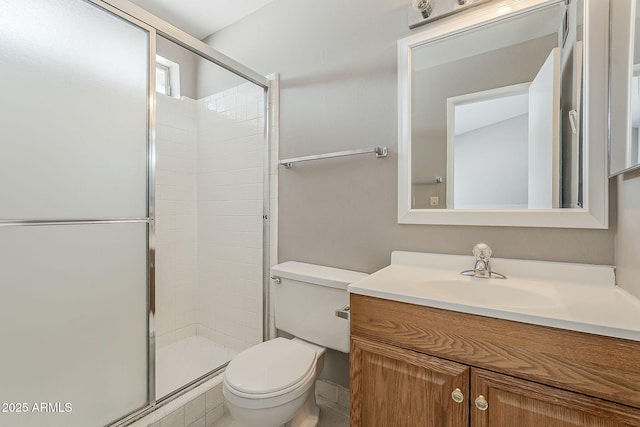 2515 S Maple Ave Unit 103, Tempe, AZ 85282 - bathroom with toilet, a shower stall, and vanity
