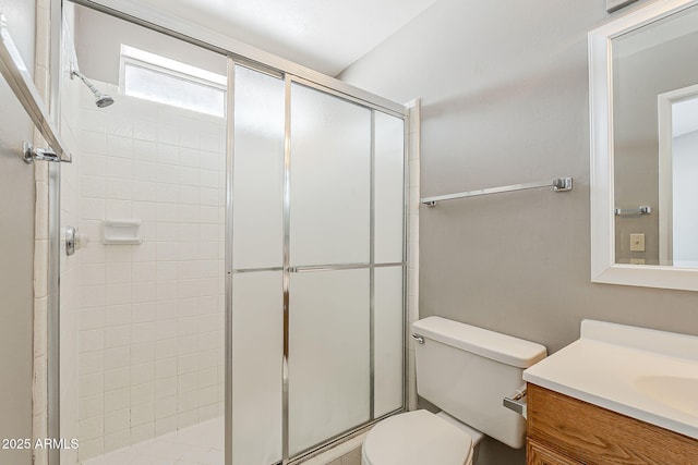 2515 S Maple Ave Unit 103, Tempe, AZ 85282 - bathroom with toilet, a stall shower, and vanity