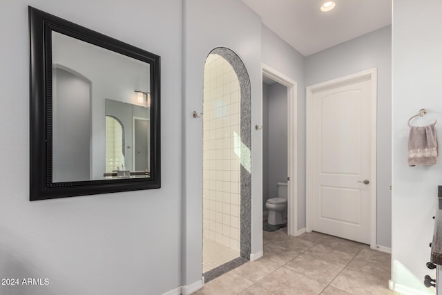 5771 W Cinder Brook Way, Florence, AZ 85132 - corridor with baseboards and tile patterned floors