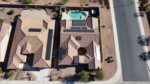 5771 W Cinder Brook Way, Florence, AZ 85132 - aerial view of property and surrounding area featuring a pool