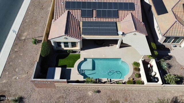 5771 W Cinder Brook Way, Florence, AZ 85132 - view from above of property with a pool