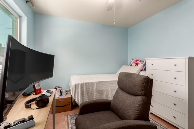 1308 N 66th St, Scottsdale, AZ 85257 - bedroom featuring tile patterned floors and a ceiling fan