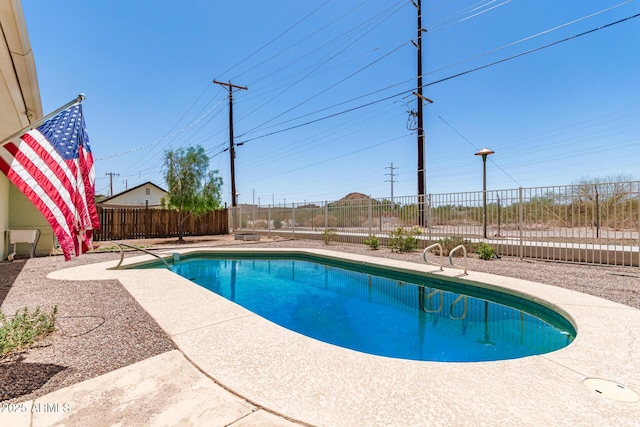 1308 N 66th St, Scottsdale, AZ 85257 - view of swimming pool with a fenced backyard and a patio area