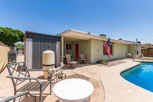 1308 N 66th St, Scottsdale, AZ 85257 - view of pool with a patio and grilling area