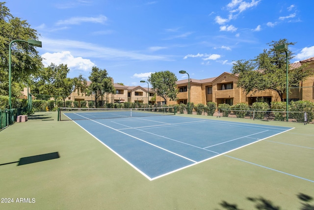 view of tennis court