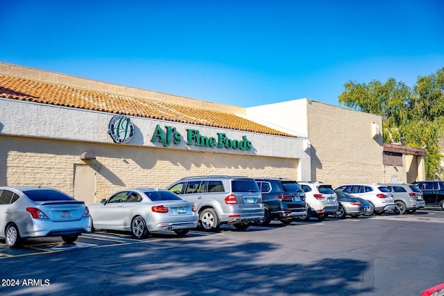 view of parking / parking lot