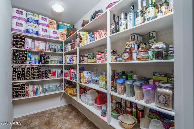 view of pantry