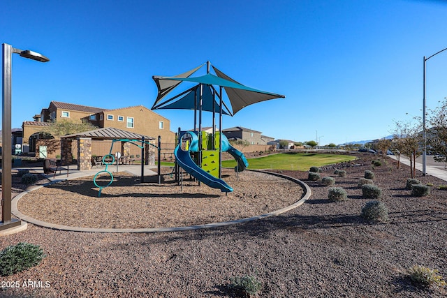 view of jungle gym