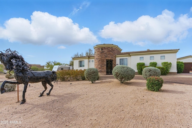 6146 E Dixileta Dr, Cave Creek, AZ 85331 - view of front of house with stucco siding