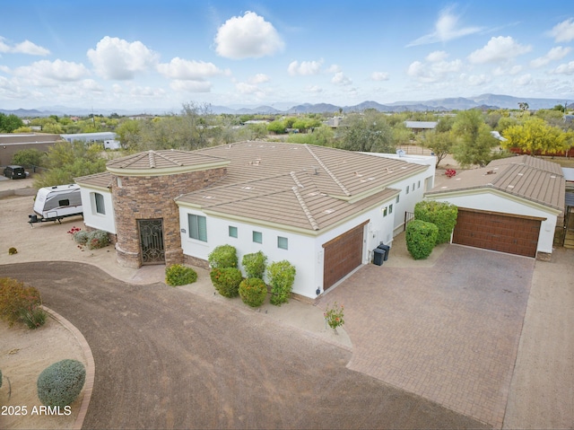6146 E Dixileta Dr, Cave Creek, AZ 85331 - drone / aerial view featuring a mountain view