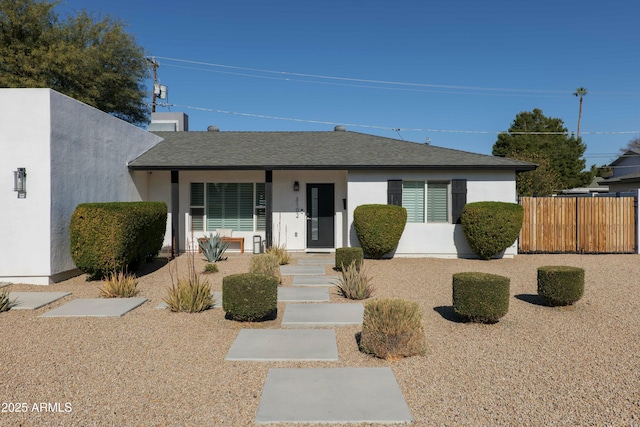 view of front of home featuring covered porch