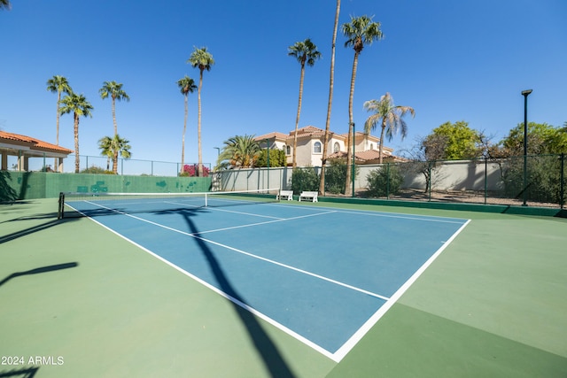 view of sport court