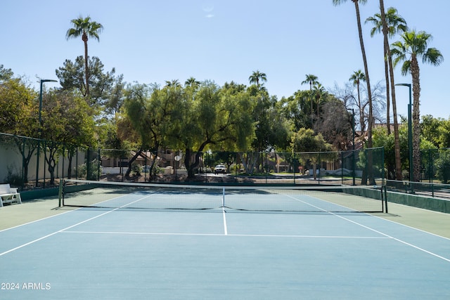 view of tennis court