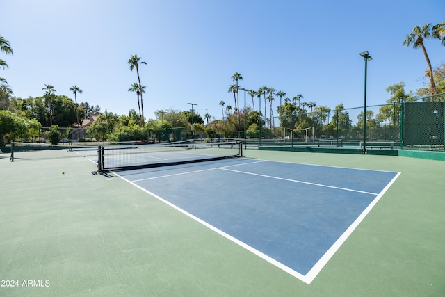 view of tennis court