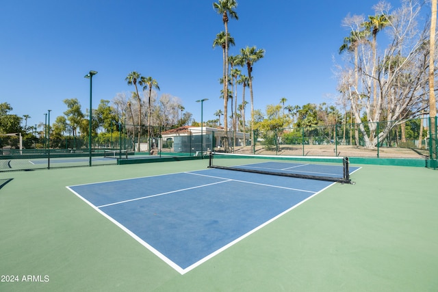 view of tennis court