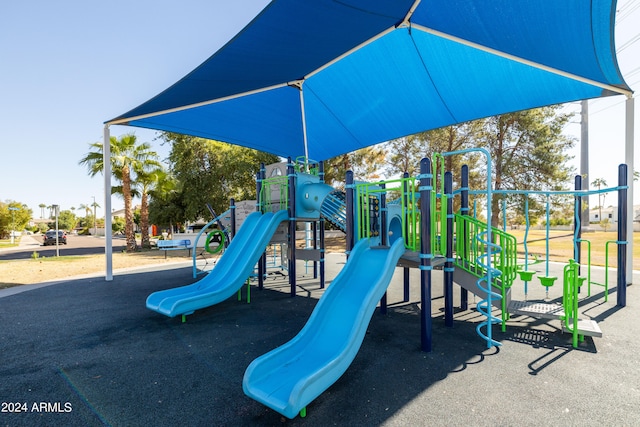 view of jungle gym