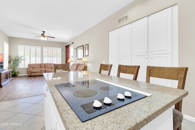 925 W San Marcos Dr, Chandler, AZ 85225 - dining room with ceiling fan and light tile patterned flooring