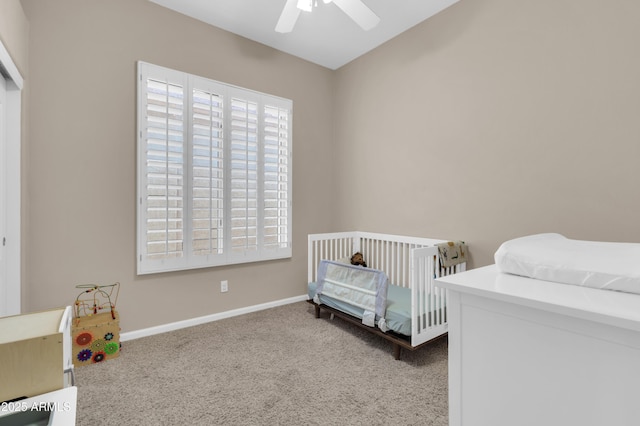 925 W San Marcos Dr, Chandler, AZ 85225 - carpeted bedroom featuring baseboards and a ceiling fan
