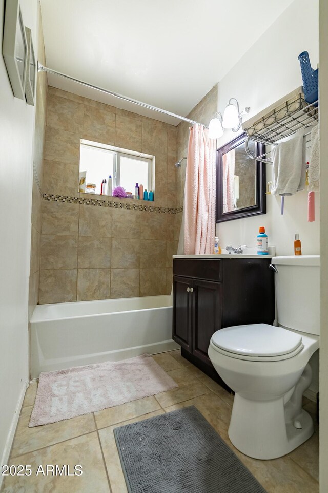 1412 W 7th Pl, Tempe, AZ 85281 - full bath with shower / bath combo, tile patterned flooring, and vanity