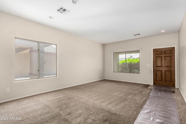 12814 W Indianola Ave, Avondale, AZ 85392 - carpeted empty room with recessed lighting, visible vents, and baseboards