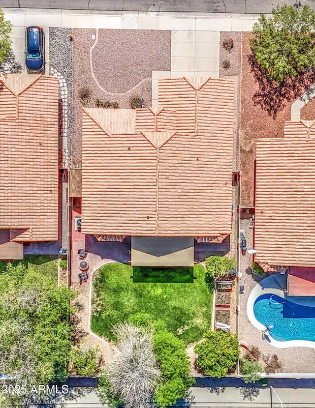 birds eye view of property