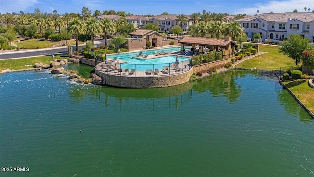 bird's eye view featuring a residential view