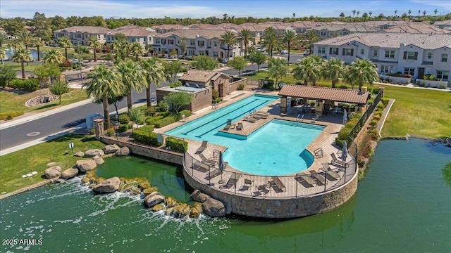 bird's eye view featuring a residential view