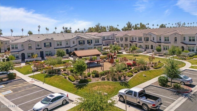 bird's eye view featuring a residential view