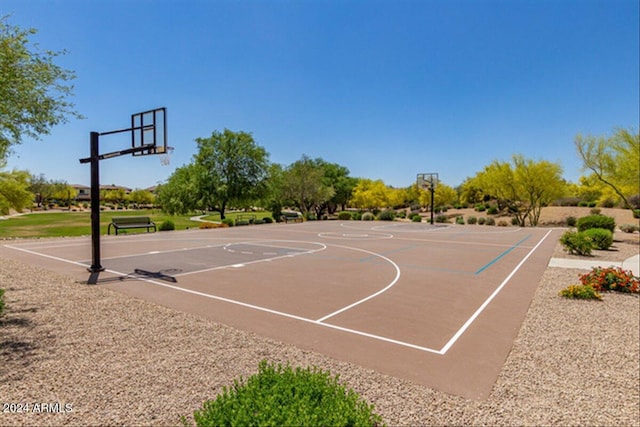 view of sport court