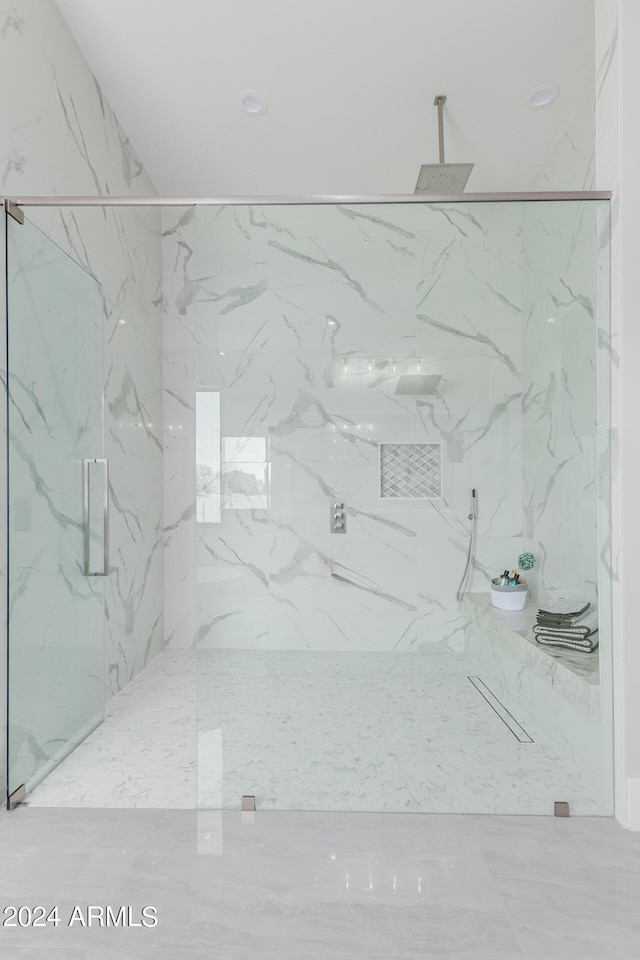 bathroom with an enclosed shower