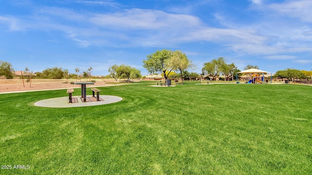 21616 E Calle De Flores, Queen Creek, AZ 85142 - view of home's community with a lawn and playground community