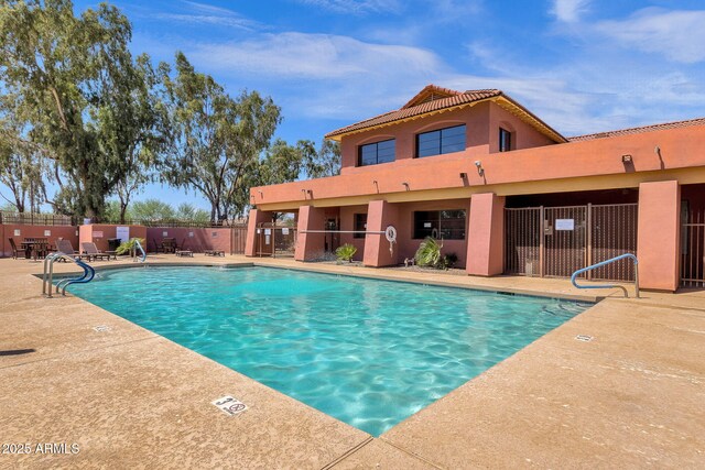 21616 E Calle De Flores, Queen Creek, AZ 85142 - pool featuring a patio area and fence