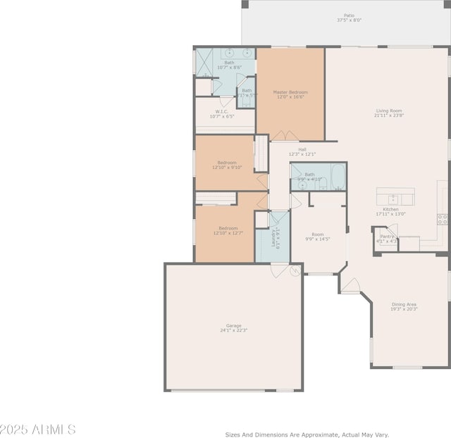 21616 E Calle De Flores, Queen Creek, AZ 85142 - plan