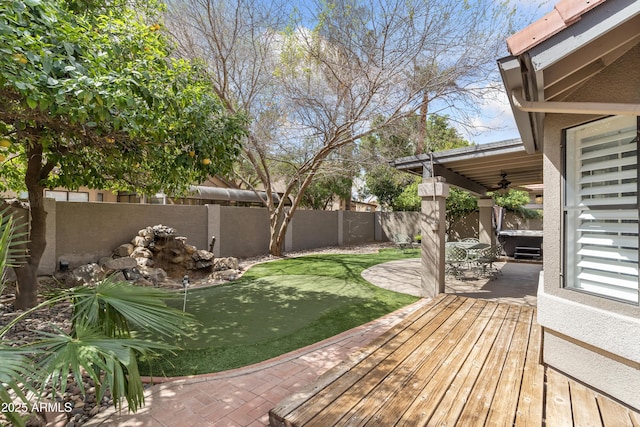 5755 W Harrison St, Chandler, AZ 85226 - exterior space with a patio area and a fenced backyard