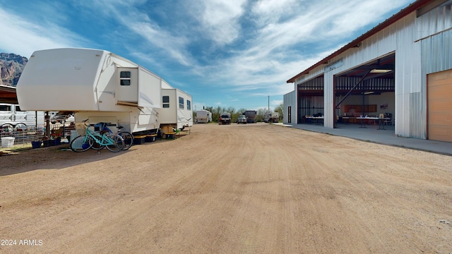 view of car parking