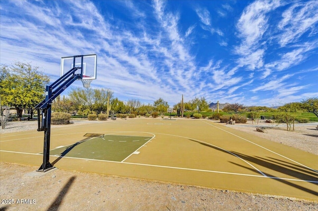 view of sport court