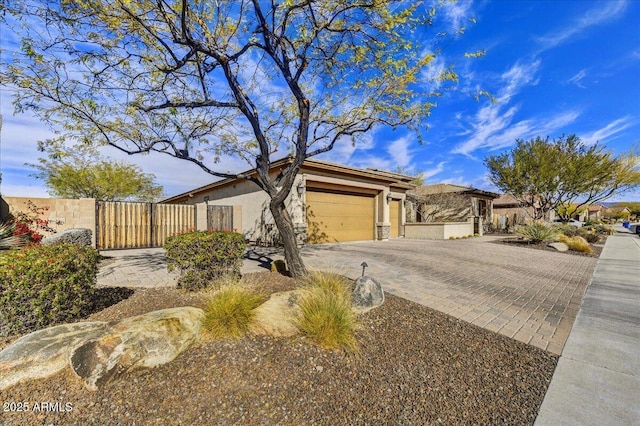 view of front of home featuring a garage