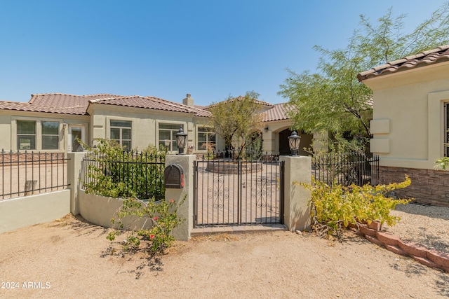 view of front of home