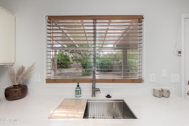 kitchen view of a sink
