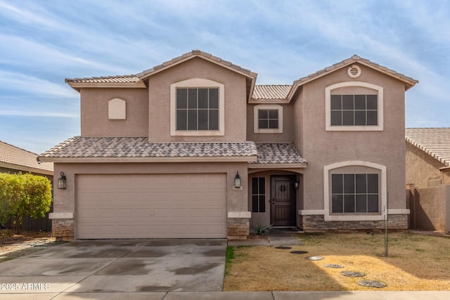 view of front of house featuring a garage