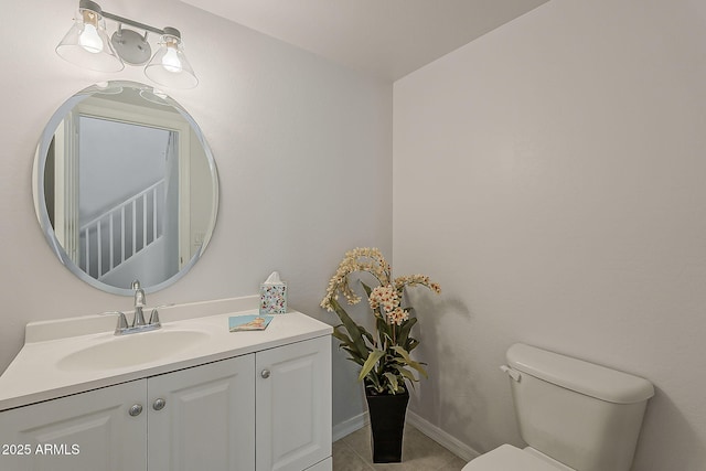 11752 N 135th Pl, Scottsdale, AZ 85259 - bathroom with vanity, tile patterned flooring, and toilet