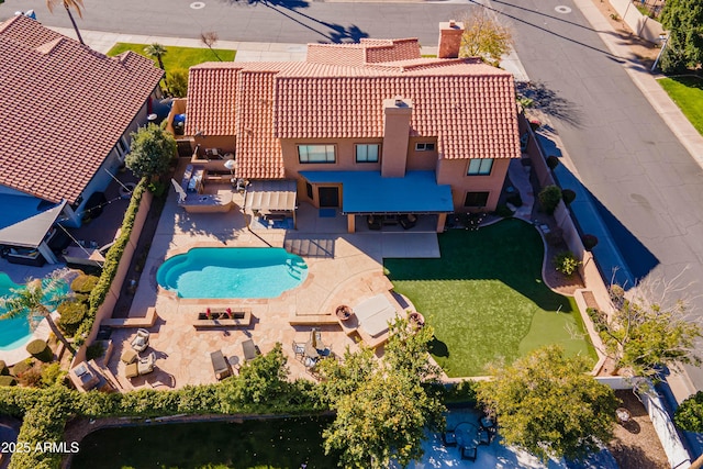 birds eye view of property