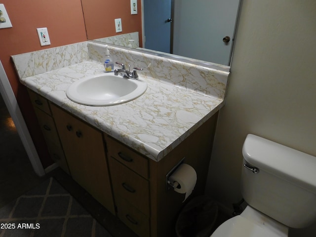 1019 E Granada Ave, Apache Junction, AZ 85119 - half bathroom featuring vanity and toilet
