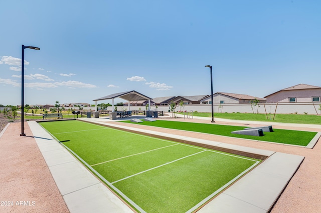 view of home's community featuring a gazebo