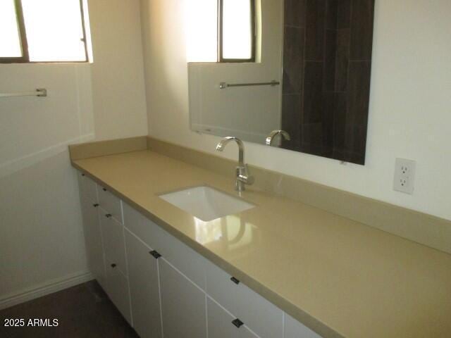 bathroom with a wealth of natural light and vanity