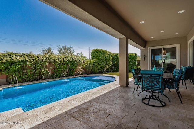 14571 W Wethersfield Rd, Surprise, AZ 85379 - view of pool featuring a patio area and a fenced backyard