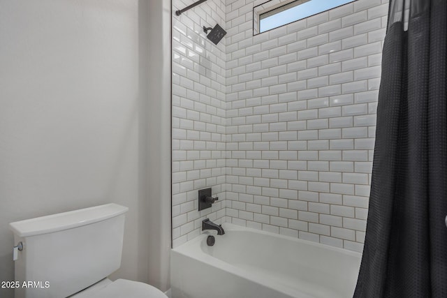 14571 W Wethersfield Rd, Surprise, AZ 85379 - full bathroom with toilet and shower / bath combo with shower curtain