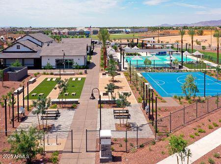 14571 W Wethersfield Rd, Surprise, AZ 85379 - bird's eye view of a pool area and a mountainous background