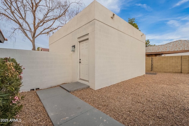 view of outbuilding