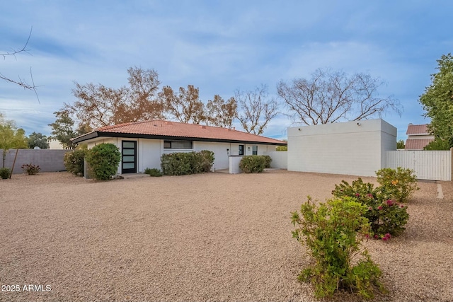 view of back of property